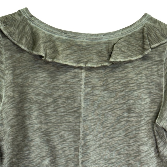 Veronica Beard Green Ruffled Wrap Top - Picture 6 of 12